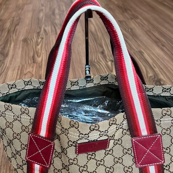 A37- π― % authentic Gucci totes bag - Picture 13 of 16
